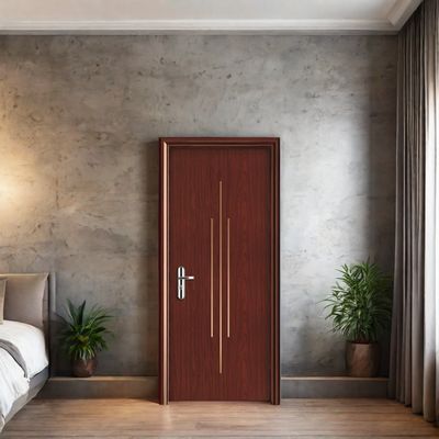 Konfigurowalne, odporne na wilgoć, termity i dźwięk, drzwi WPC (kompozyt drewna i tworzywa sztucznego) z pustym rdzeniem do użytku wewnętrznego