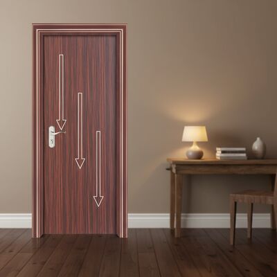 Ekologiczne puste drzwi WPC z właściwościami odpornymi na termity i pleśń do zrównoważonych projektów budowlanych